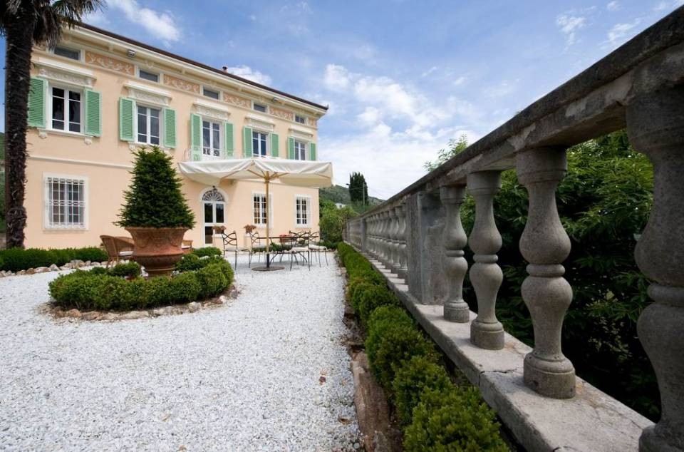 Front view of the villa