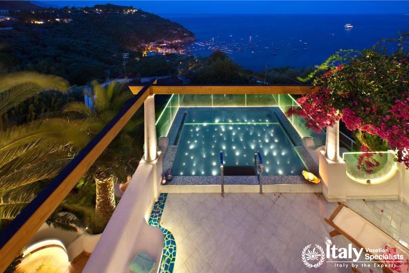 Swimming pool with beautiful sea-view in Villa Belmare