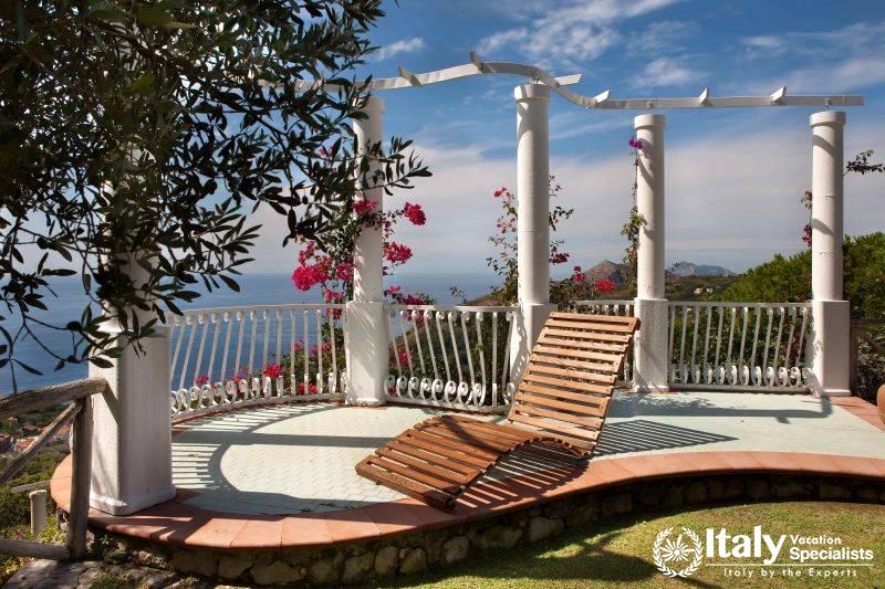 Swimming pool furniture in Villa Mafalda