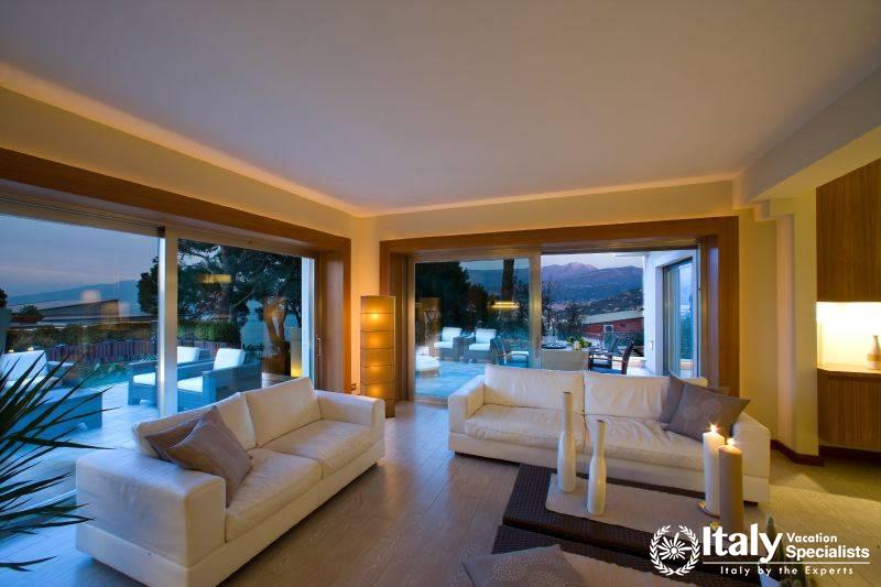 Living area in Villa Moyria