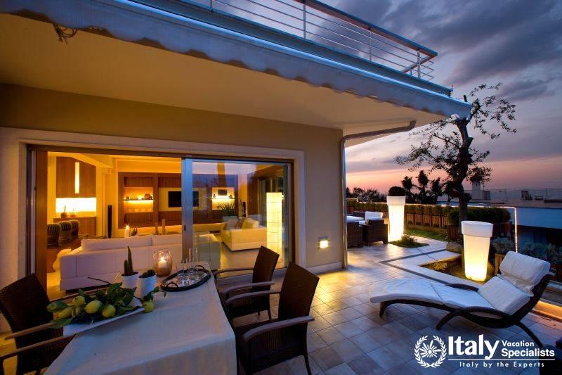 View from the terrace in Villa Moyria