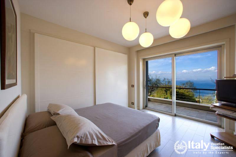 Beautiful sea-view from the bedroom of Villa Moyria