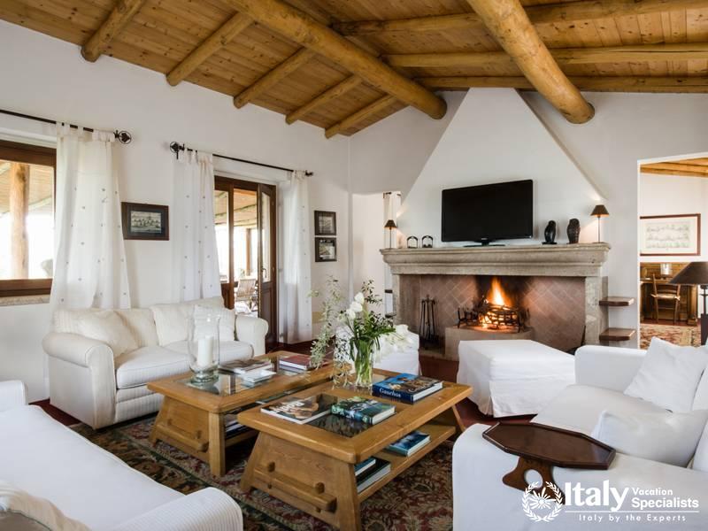Living room in Villa Piera