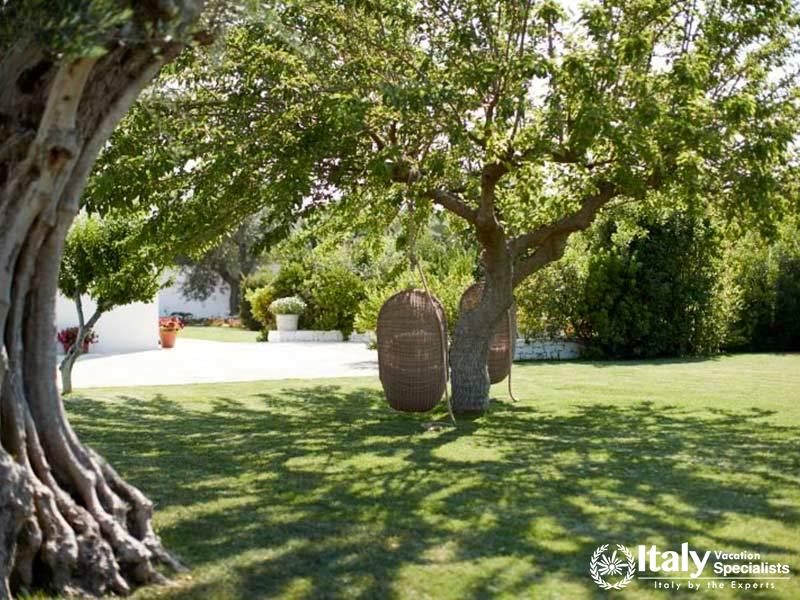 Private garden in Villa Bianca