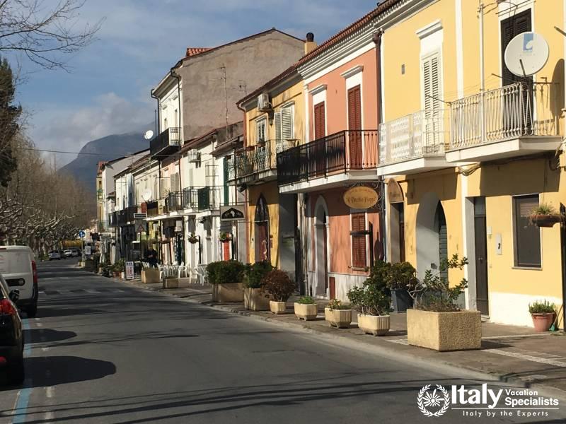 Historical Center and Outside of Villa in Praia a Mare