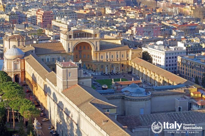 Aerial View of the Vatican Museums