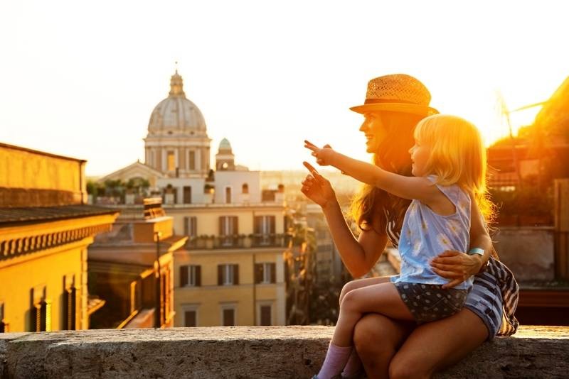 View over Vatican City Rome 