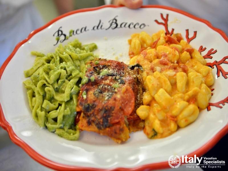 Cooking at Buca di Bacco