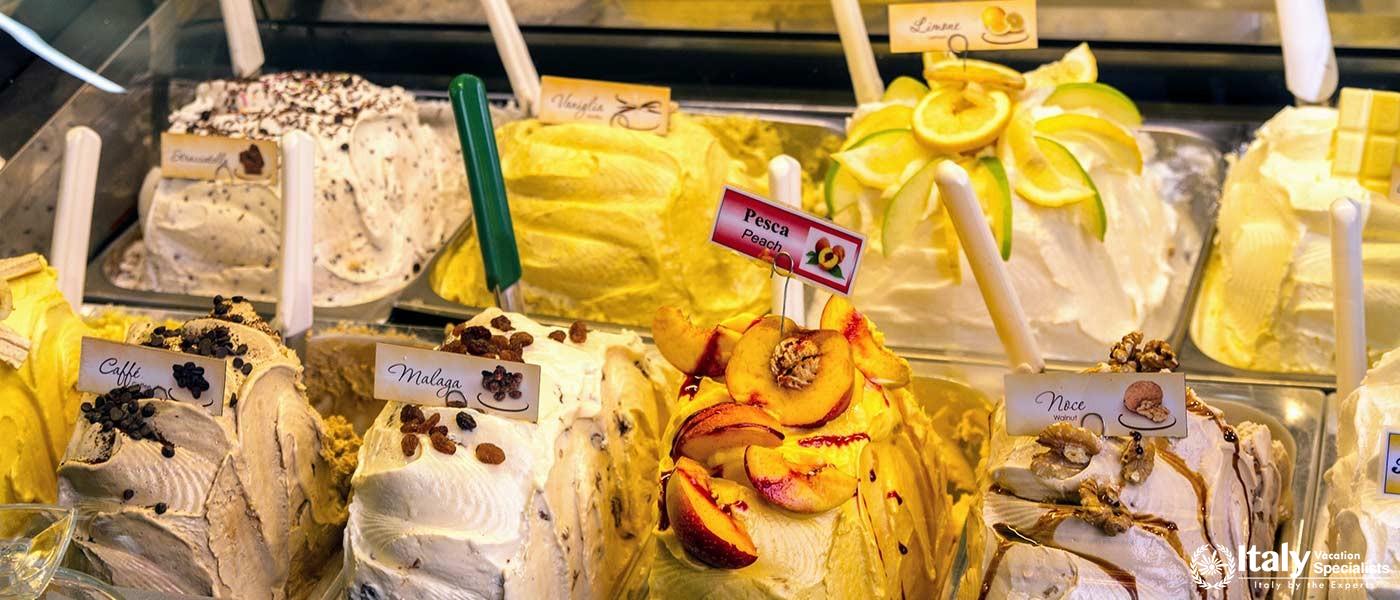Gelato in Campo deâ€™ Fiori, Trastevere, Rome, Italy