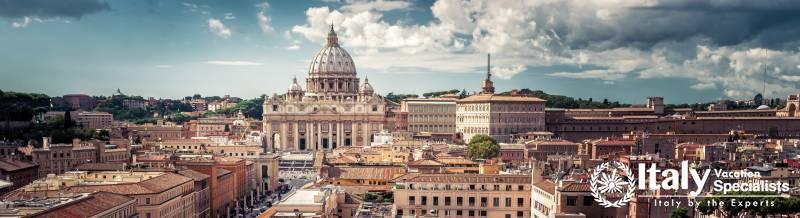View of St. Peters Basilica from the Tiber