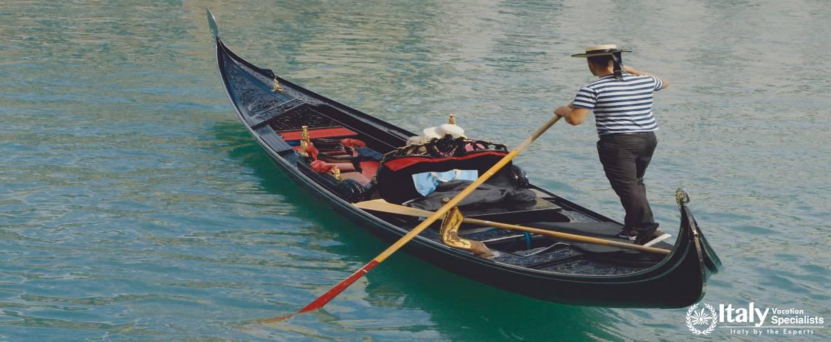 A gondolier in Venice