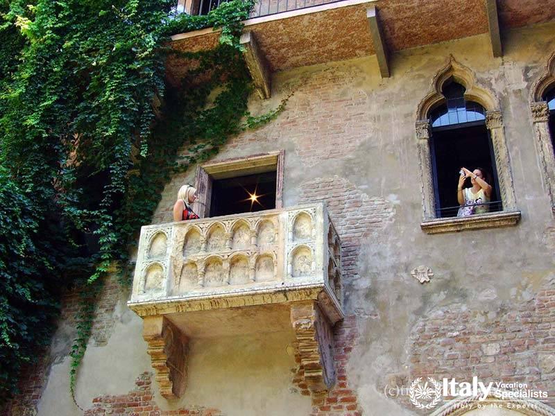 The famous balcony from Romeo and Juliet, offering a romantic touch to your Verona visit