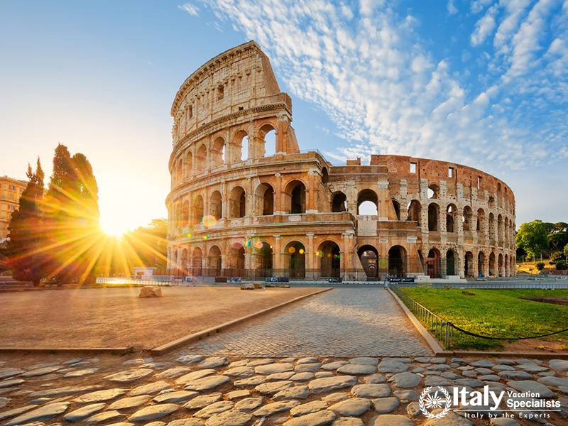 The Colosseum at Sunrise in Rome
