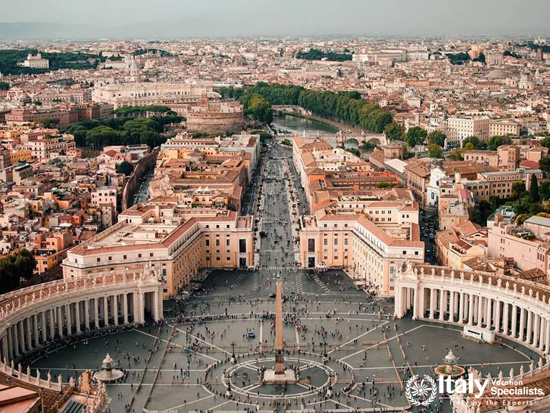 Aerial View of Vatican City and St. Peter’s Square