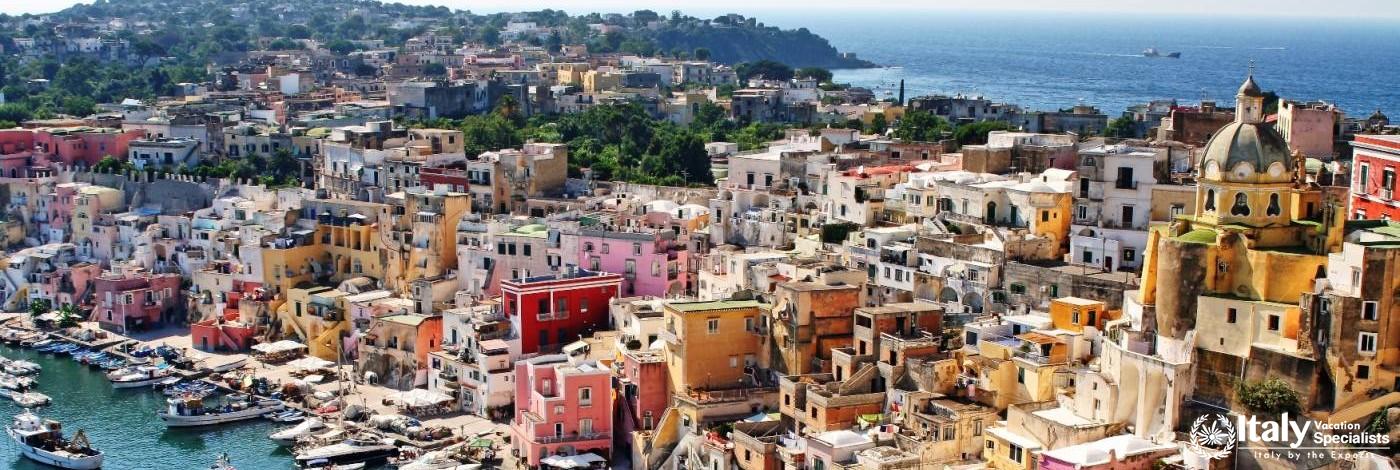 Spectacular Procida Island, Bay of Naples Italy 