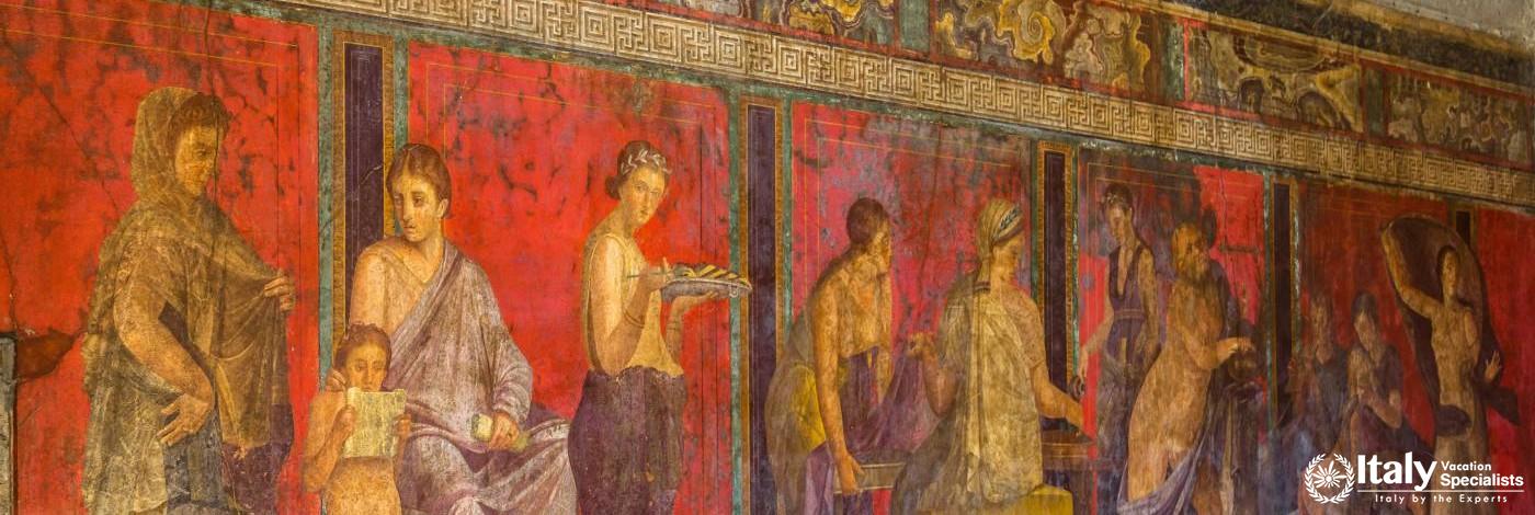 Inside the ruins of Pompeii, Italy