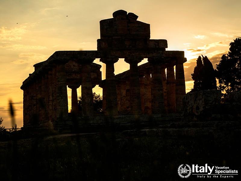 The ancient ruins of Paestum Italy