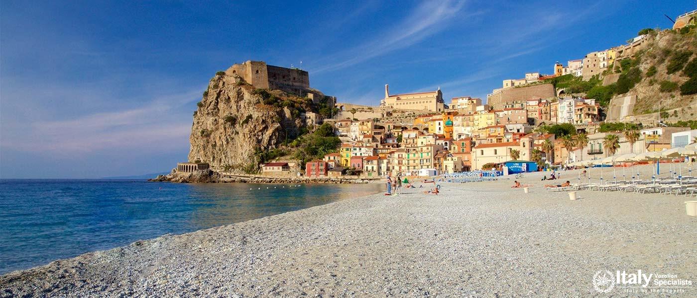 Maratea in Basilicata, known for its Christ the Redeemer statue and beautiful coastline