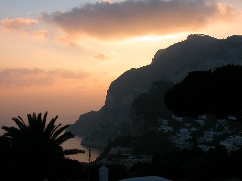 Island of Capri at Sunset 