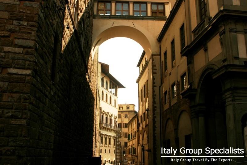 The Vasari Corridor from the Uffizi Gallery, Florenc, Italy - Photo by Jesse Andrews  
