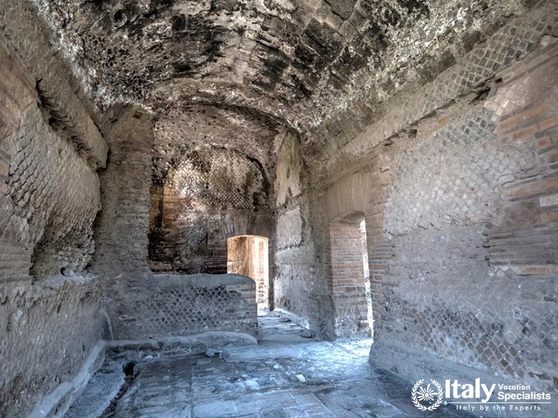 Inetrior of Emperor Hadrians Villa in Tivoli, Italy