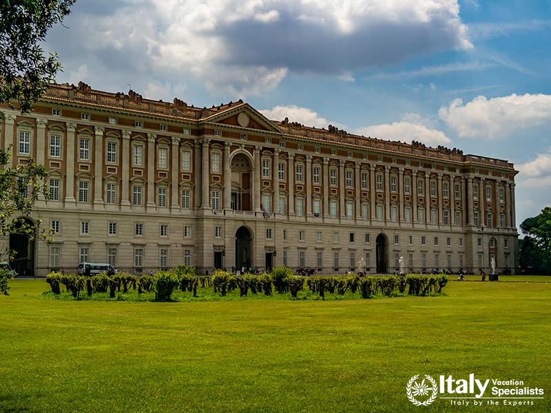 View on the Royal Palace of Caserta. June 17, 2018 Caserta, Campania - Italy