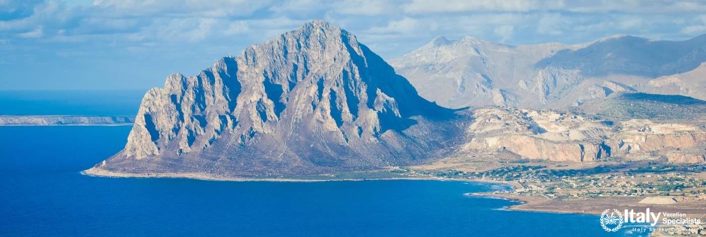 Spectacular Scenery in Sicily as seen from Erice 