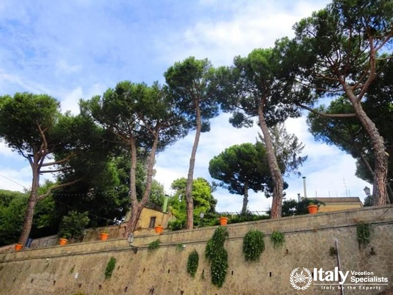 Town of Castello Gandolfo in the Castelli area surrounding Rome