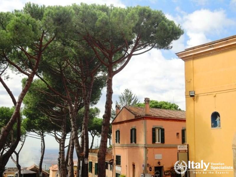 Town of Castello Gandolfo in the Castelli area surrounding Rome Italy - Photo by Jesse Andrews